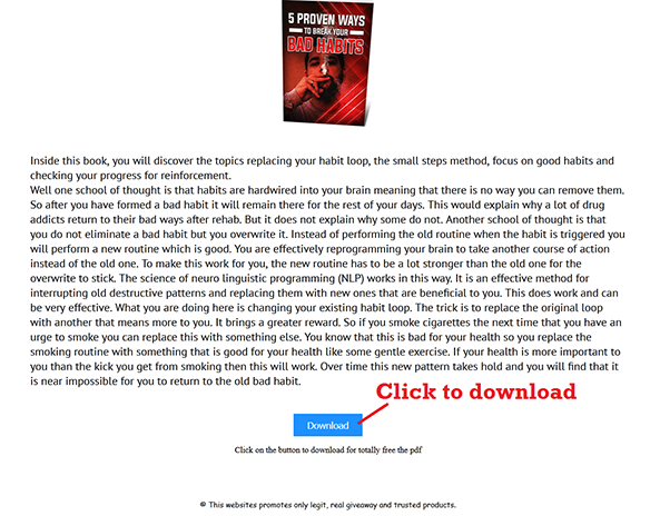 this is how to download bad habits book in pdf format to save your life